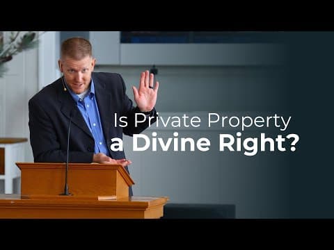 Is Private Property a Divine Right? || Deuteronomy 19:14